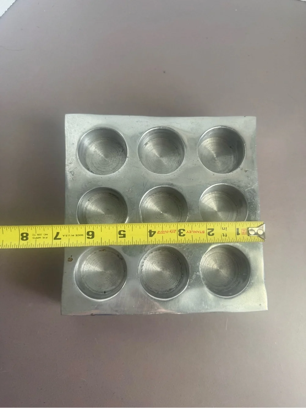 Pottery Barn Silver Cast Iron Tea Light Holder